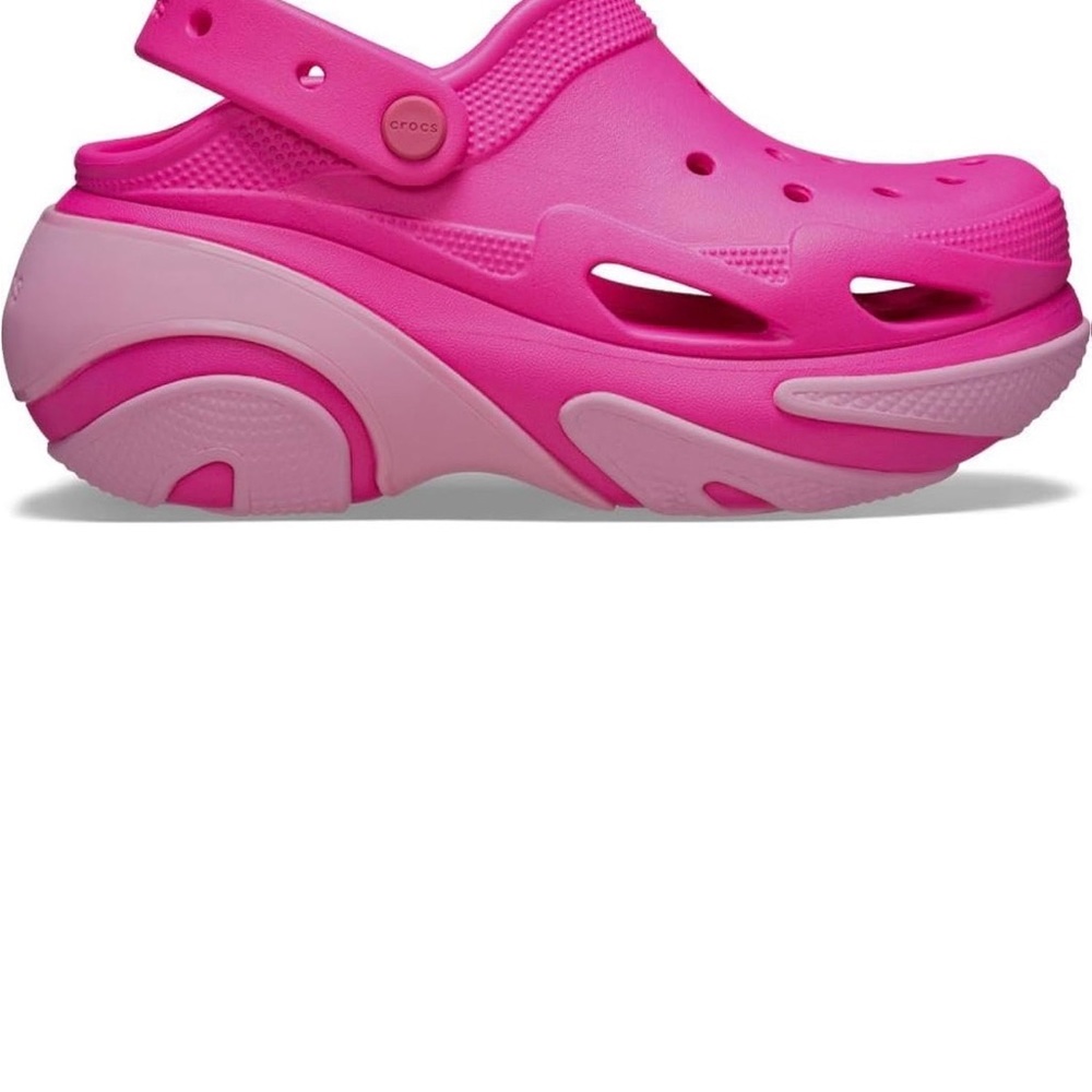Crocs Fuchsia Elevated Clogs - image 1